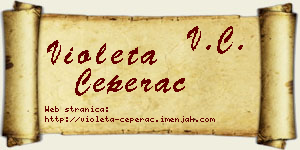 Violeta Čeperac vizit kartica